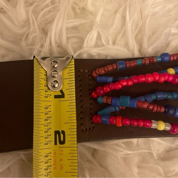 Vintage Ralph Lauren Collection womens thin belt size small crest logo buckle - Picture 8 of 13